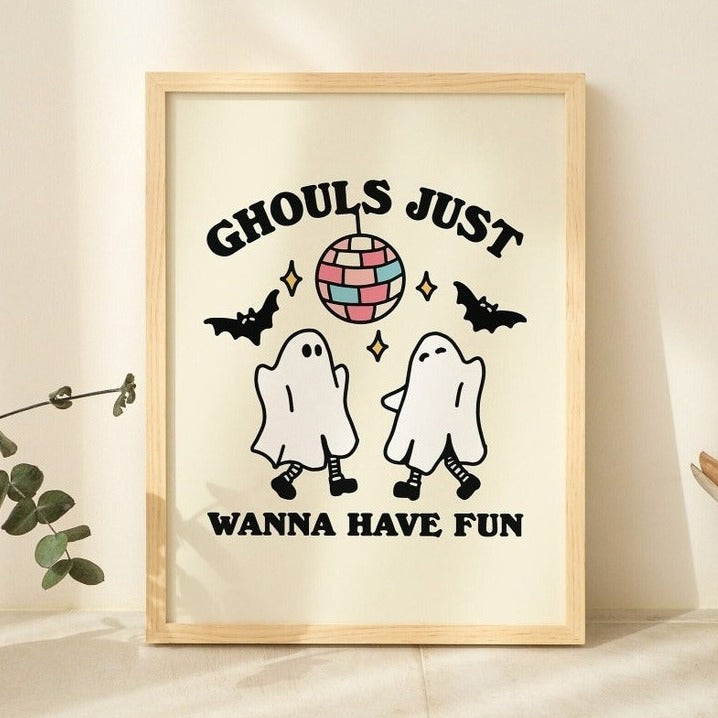 'Ghouls' Halloween Print