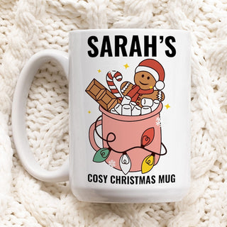 Custom 'Cosy Christmas' Gingerbread Mug