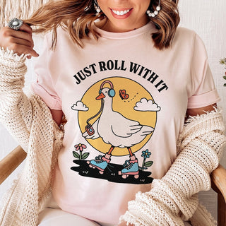 'Just Roll with it' Goose T-shirt