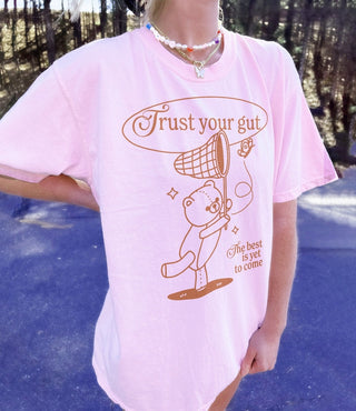 'Trust your gut' Cute Bear T-shirt