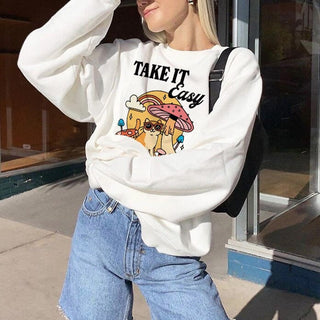 'Take it Easy' Cat Sweatshirt