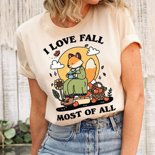 'I Love Fall' Fox T-shirt