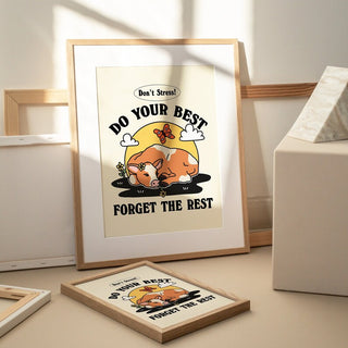 'Do your best' Cow Print