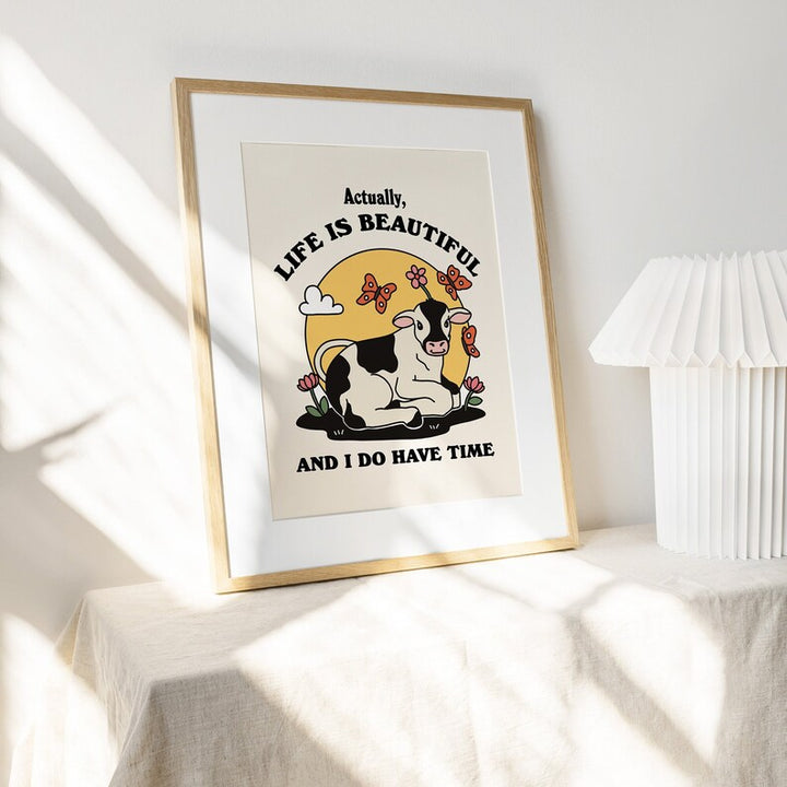 SET OF 2 Cute Cow Prints