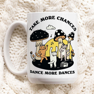 'Take more chances' Cat Mug