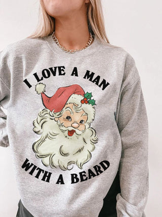 'Man with a Beard' Christmas Sweatshirt