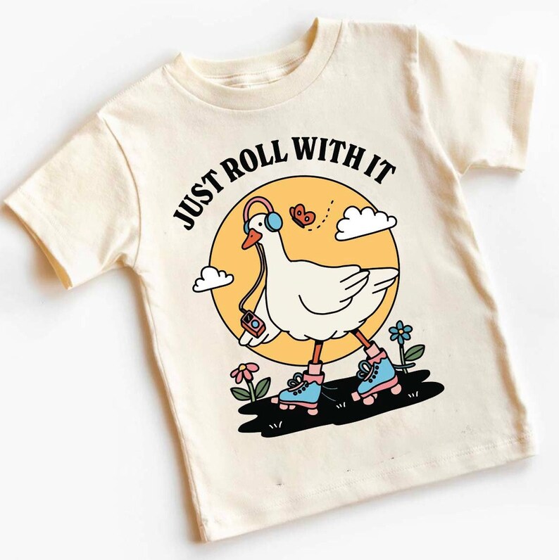 'Just Roll with it' Kid's Goose T-shirt