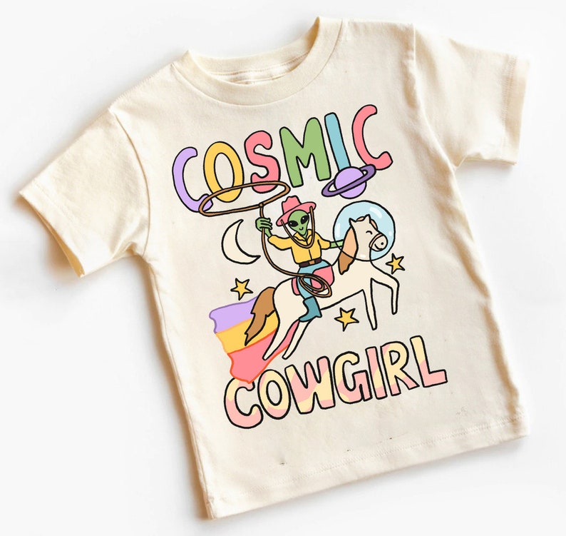 'Cosmic Cowgirl' Kid's Alien T-shirt