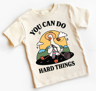 'You can do Hard Things' Kid's Goose T-shirt