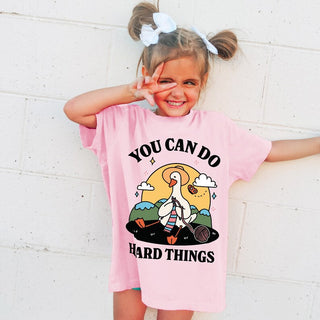 'You can do Hard Things' Kid's Goose T-shirt