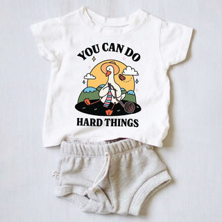 'You can do Hard Things' Kid's Goose T-shirt