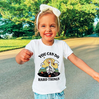 'You can do Hard Things' Kid's Goose T-shirt