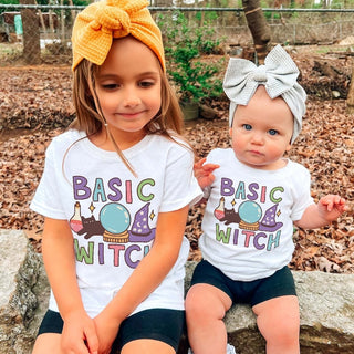 'Basic Witch' Kid's Halloween T-shirt