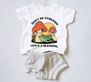 'Don't be Stressing' Kid's Frog T-shirt