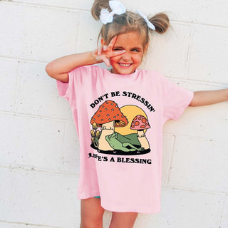 'Don't be Stressing' Kid's Frog T-shirt