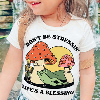 'Don't be Stressing' Kid's Frog T-shirt