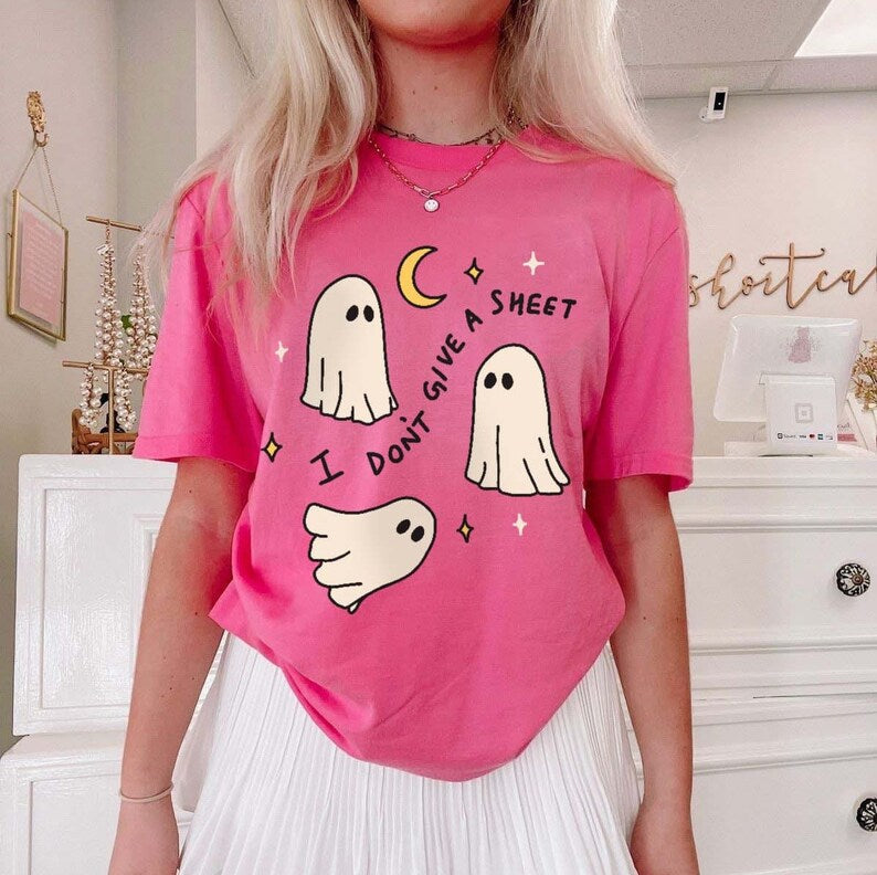 'I Don't give a Sheet' Halloween T-shirt