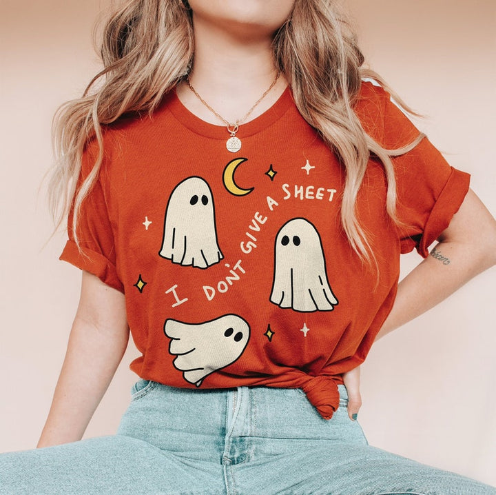 'Don't give a Sheet' Halloween T-shirt