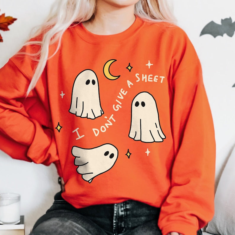 'Don't give a sheet' Halloween Sweatshirt