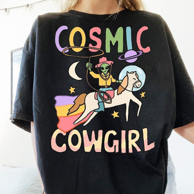 'Cosmic Cowgirl/Bride' T-shirt