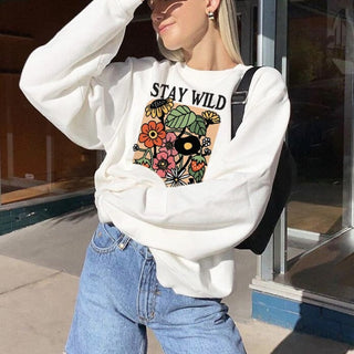 'Stay wild flowerchild' Sweatshirt