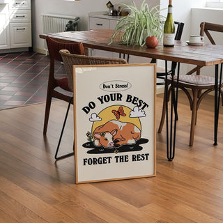 'Do your best' Cow Print