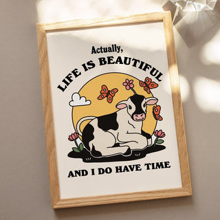 SET OF 2 Cute Cow Prints