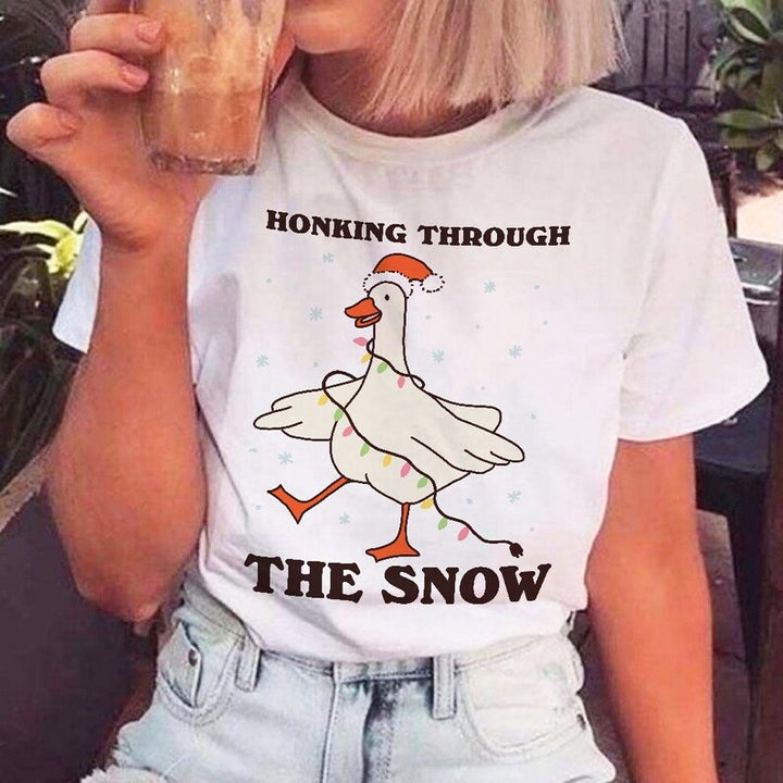 'Honking Snow' Christmas T-shirt