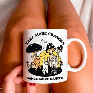 'Take more chances' Cat Mug