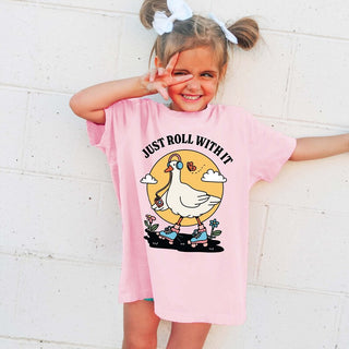 'Just Roll with it' Kid's Goose T-shirt