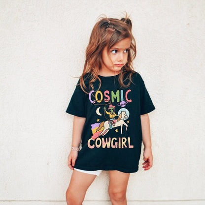 'Cosmic Cowgirl' Kid's Alien T-shirt