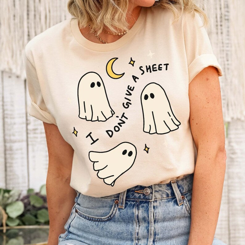 'Don't give a Sheet' Halloween T-shirt