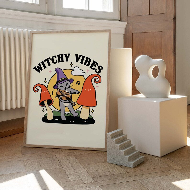 'Witchy Vibes' Halloween Print