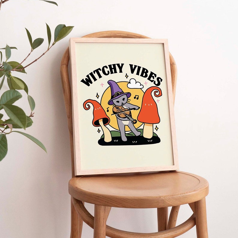 'Witchy Vibes' Halloween Print