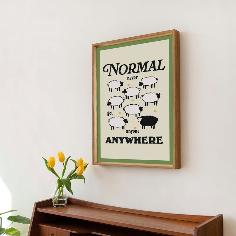 'Normal' Sheep Print