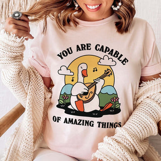 'You are capable of amazing things' Goose T-shirt