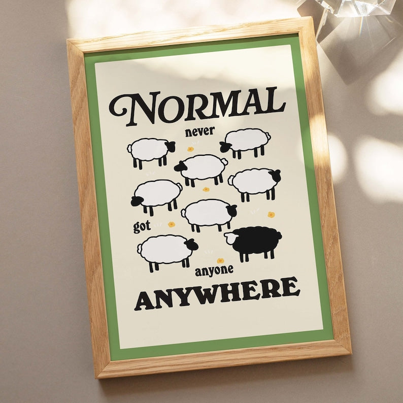 'Normal' Sheep Print