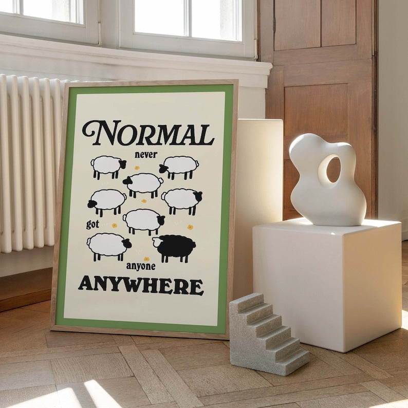 'Normal' Sheep Print