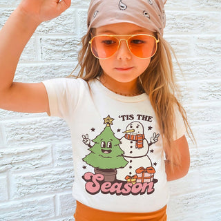 'Tis the Season' Kid's Christmas Snowman T-shirt