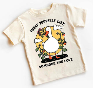 'Treat yourself like someone you love' Kid's Goose T-shirt