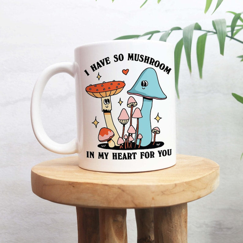 'Mushroom in my heart' Mug
