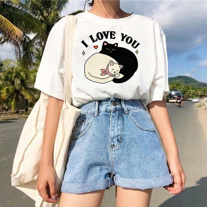 'I Love you' Cat Valentines Tshirt