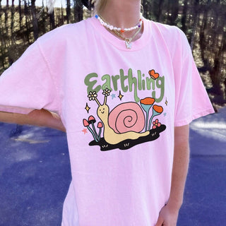 'Earthling' Snail T-shirt