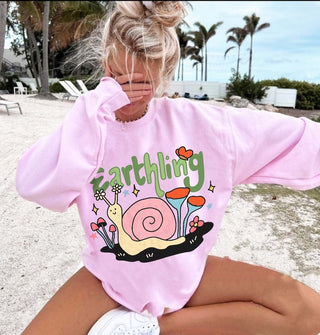 'Earthling' Snail Sweatshirt