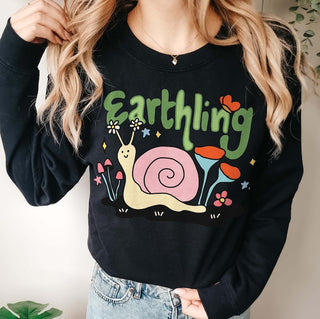 'Earthling' Snail Sweatshirt