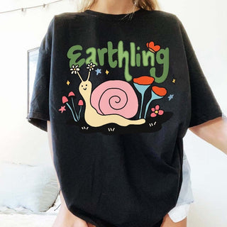 'Earthling' Snail T-shirt