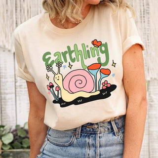 'Earthling' Snail T-shirt