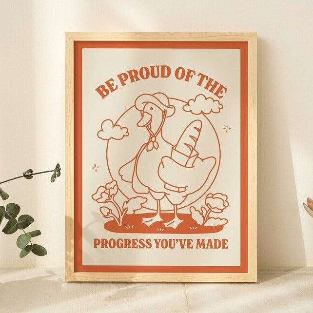 'Be Proud' Goose Print