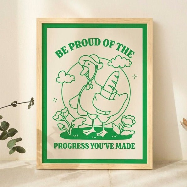 'Be Proud' Goose Print