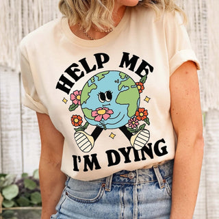 'Help me' Earth T-shirt